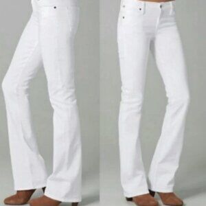 Citizens of Humanity Kelly stretch low waist bootcut white jeans, SIze 26